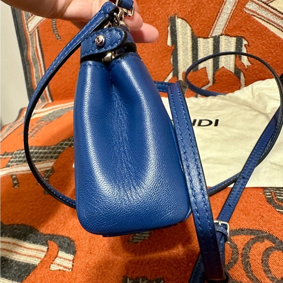FENDI ❤️🌟MINI PEEKABOO LAMBSKIN LEATHER ⭐️ - Picture 6 of 12